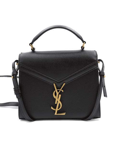 ysl embossed leather|CASSANDRA Mini top handle bag in grain de poudre .